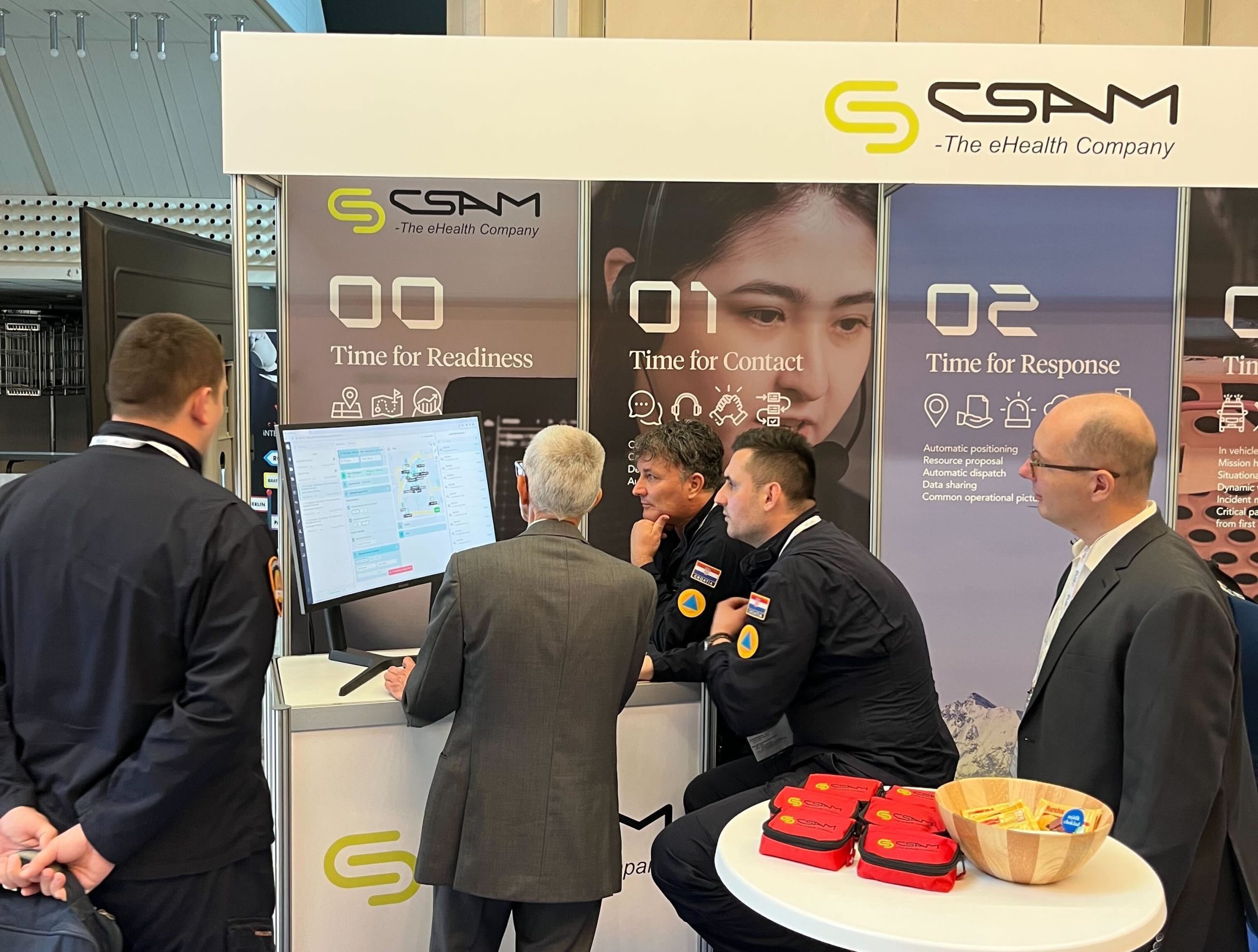 CSAM’s Public Safety team demo emergency response software at EENA 2023
